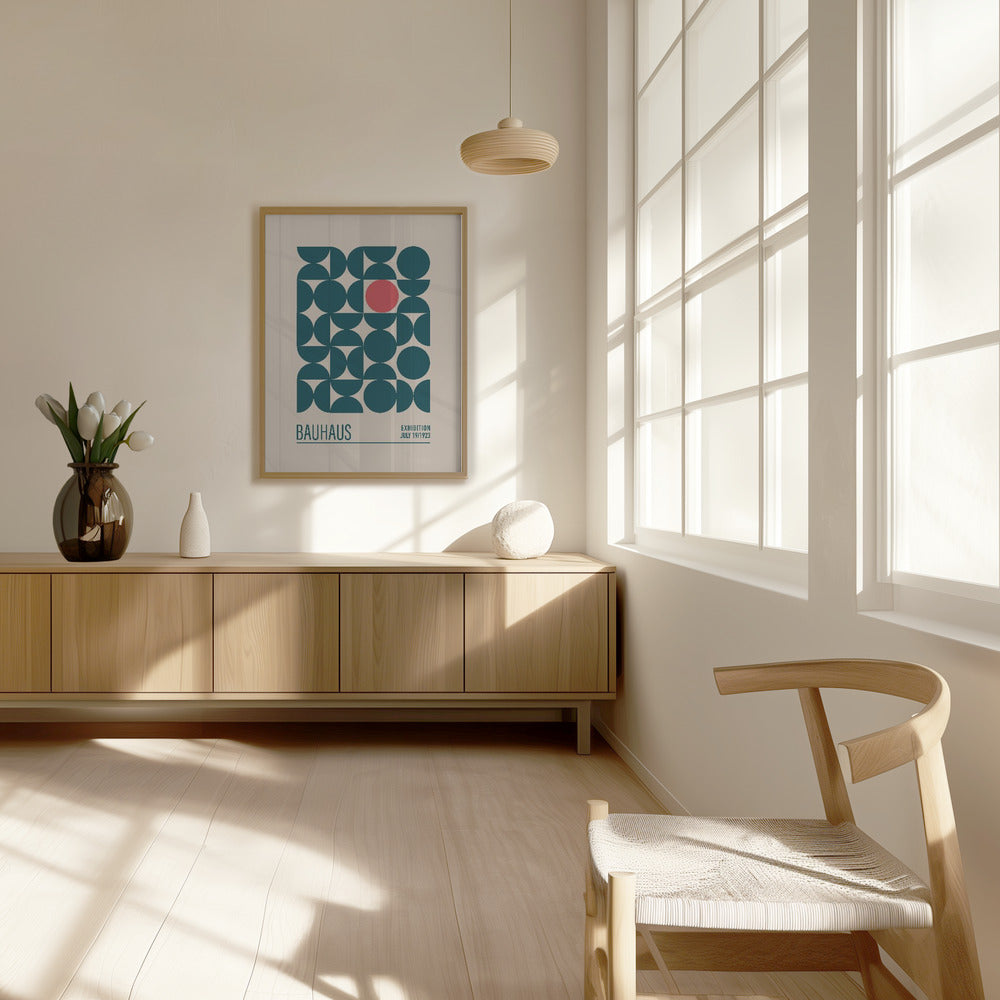 Bauhaus Mavi Kureler Poster